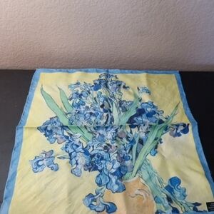 GORGEOUS Vincent Van Gogh Art 100% Silk Handkerchief